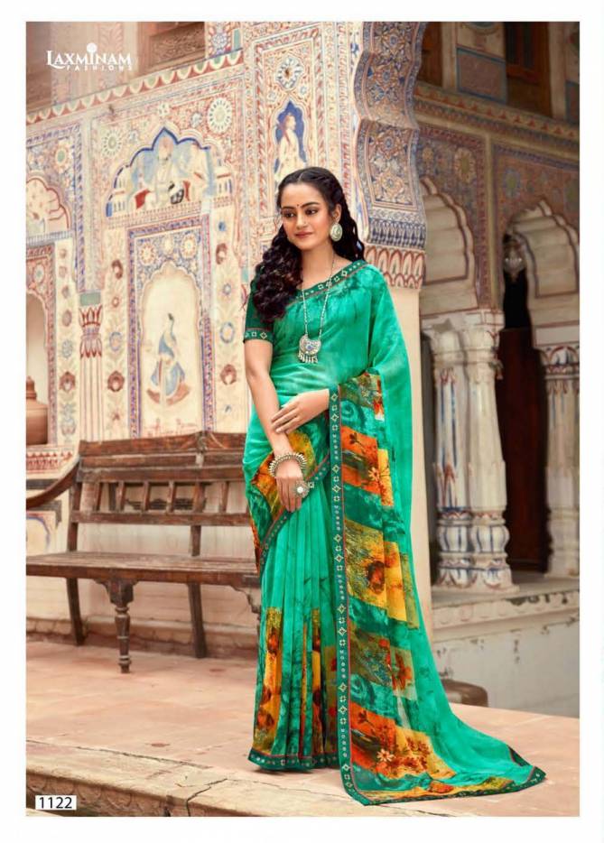 Laxminam Jodha 2 Casual Daily Wear Georgette Printed Saree Collection