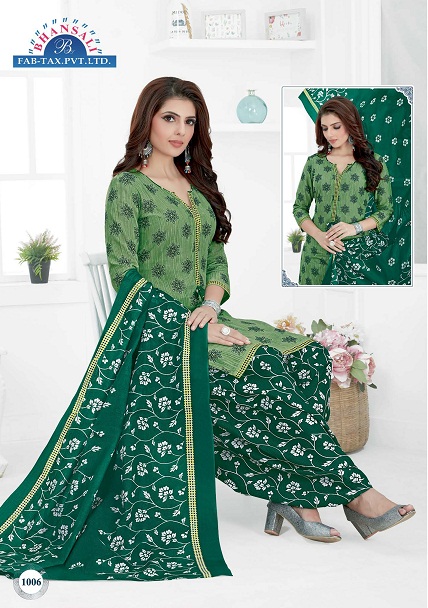Bhansali Aashma Patiyala 10 Ready Made Regular Wear Cotton Printed Dress Collection