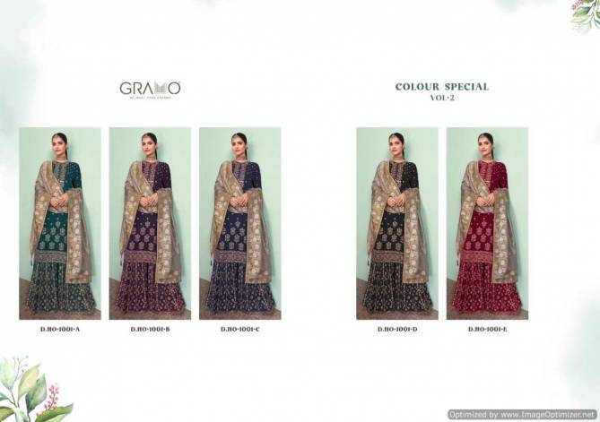 Gramo Colour Special 2 Latest Heavy Festive Wear Georgette Ready Made Collection