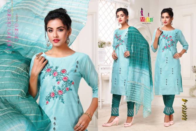 Maira Raavya 4 Latest Festive Wear Fancy Suit Ready Made Collection