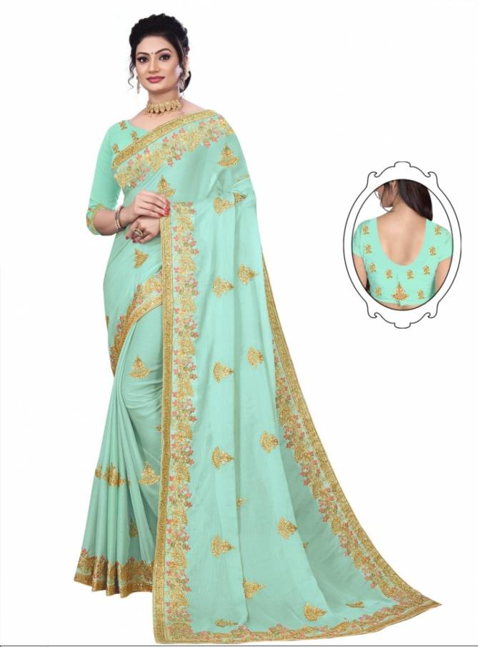 Ronisha Layla Fancy Festive Wear Crape Silk Designer Saree Collection
