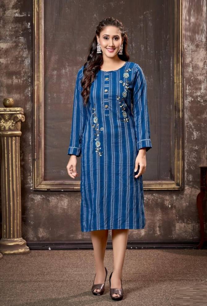 Bonie Miesha Ethnic Wear Heavy Lining Silk Designer Kurti Collection