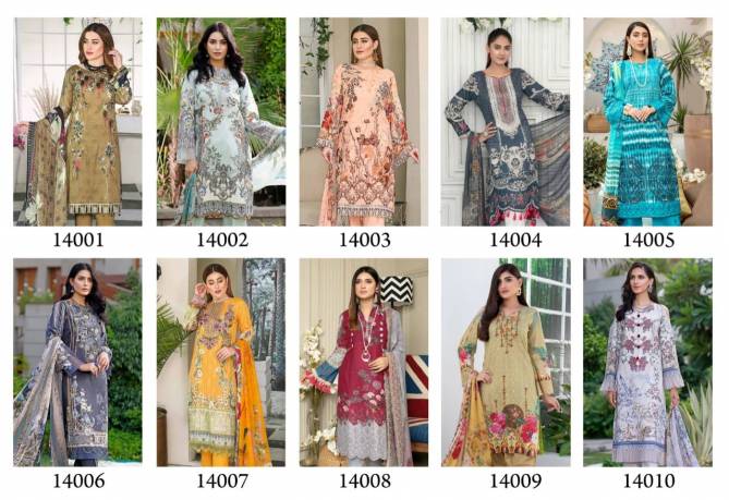 Iris 14 Ready Made Ethnic Wear Cotton Karachi Latest Dress Collection