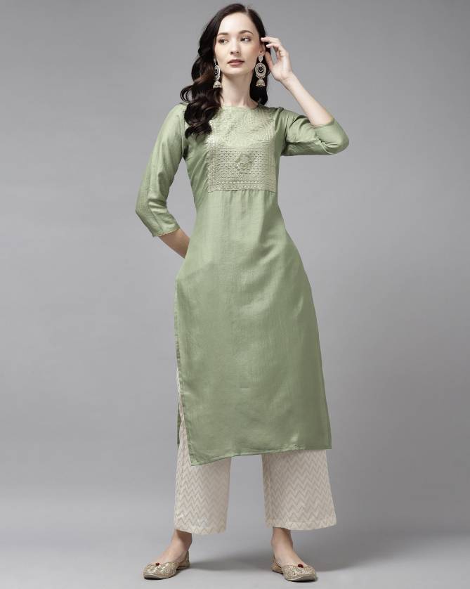 Indo Era Yoke 40 Fancy Ethnic Wear Polyester Printed Designer Kurti Collection