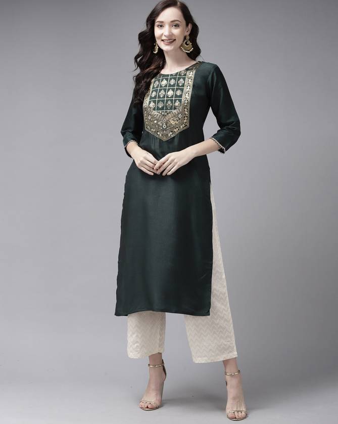 Indo Era Yoke 41 Fancy Party Wear Polyester Designer Kurti Collection