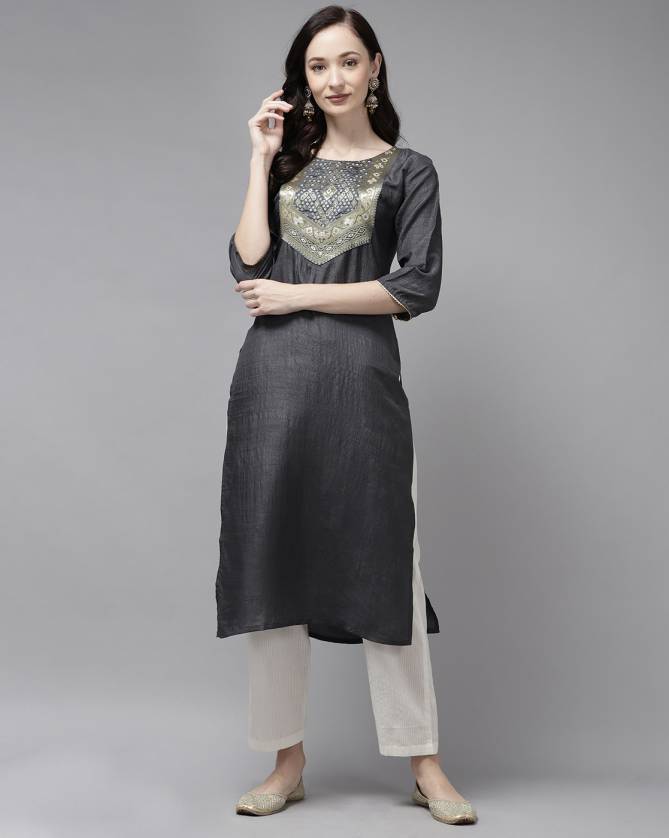 Indo Era Yoke 43 Ethnic Wear Polyester Printed Designer Kurti Collection