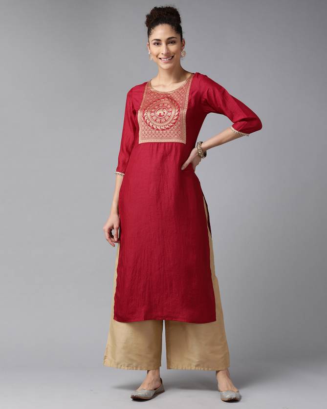 Indo Era Yoke 43 Ethnic Wear Polyester Printed Designer Kurti Collection