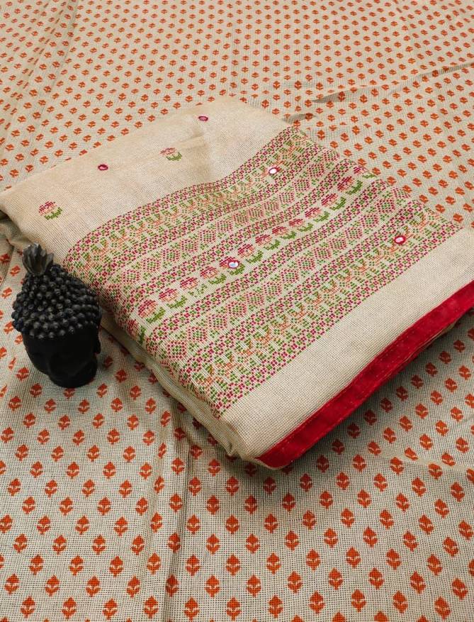 Mihira 2 Fancy Ethnic Wear Linen Jute Silk Latest Saree Collection