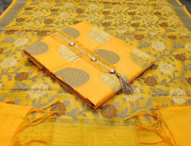 Pure Banarashi 1001 Festive Wear Jacquard Fancy Dress Material Collection