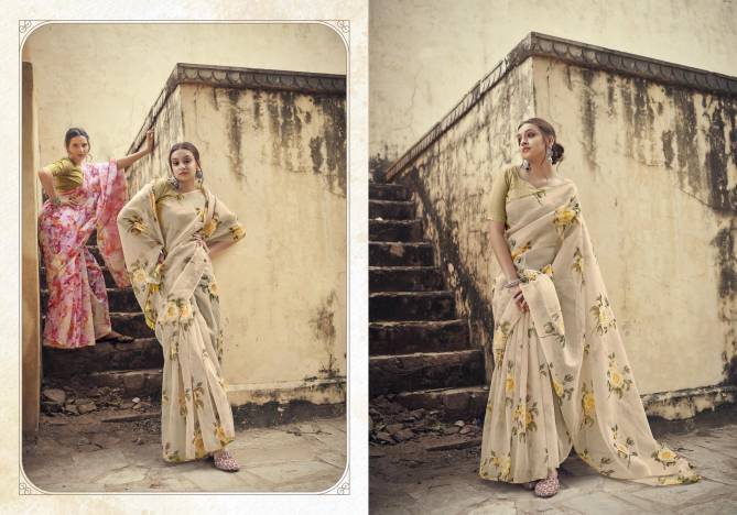 Ynf Virasart Latest Festive Wear Fancy Organza Printed Saree Collection