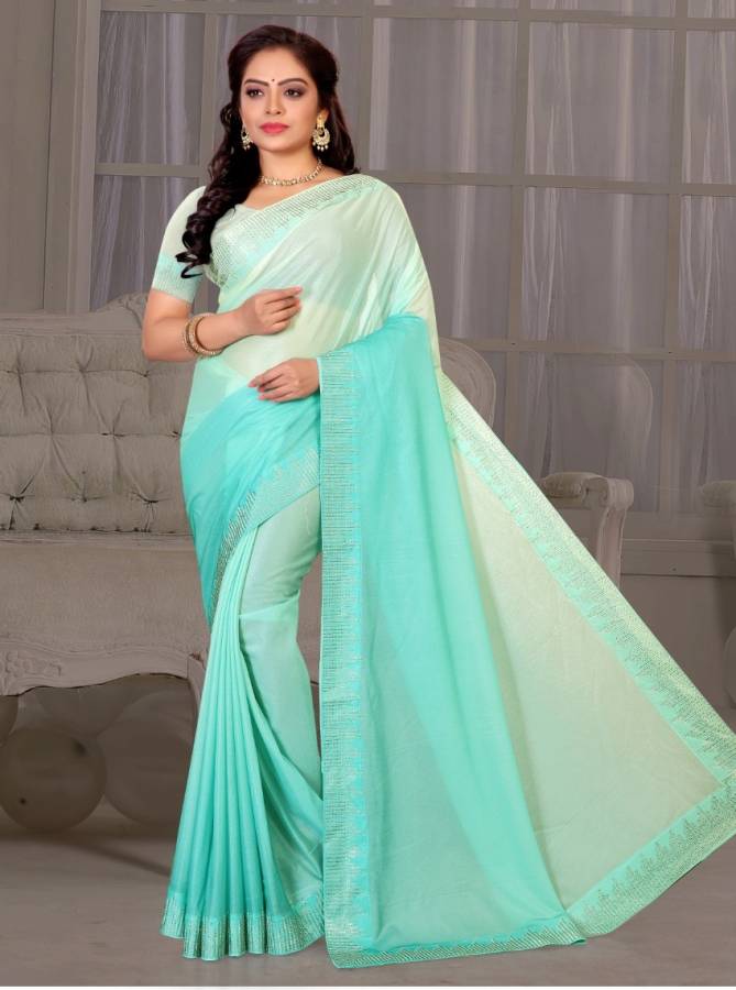 Ronisha Silvia Fancy Party Wear Imported Lycra Latest Saree Collection