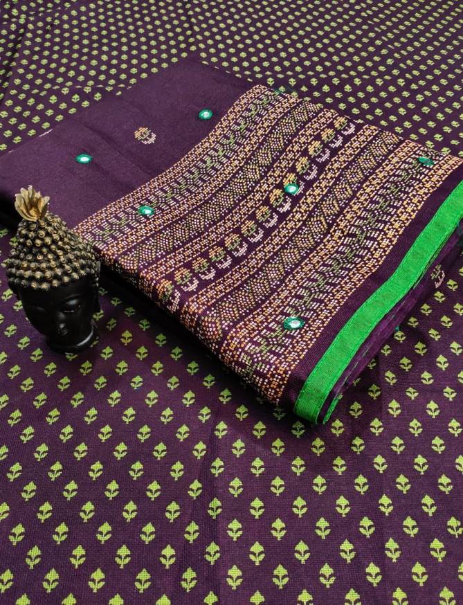 Mihira 3 Fancy Ethnic Wear Printed Linen Jute Silk Printed Designer Saree Collection