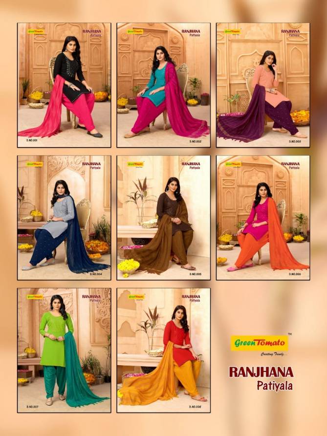 Ranjhana Patiyala Regular Ethnic Wear Heavy Rayon Ready Made Collection