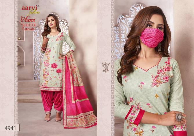 Aarvi Special Patiyala 14 Latest Fancy Designer Casual Wear pure cotton Printed Readymade salwar Suit Collection
