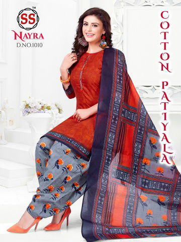 Nayra 1 Latest Fancy Designer Casual Regular Wear Pure Cotton Printed Dress Material Collection
