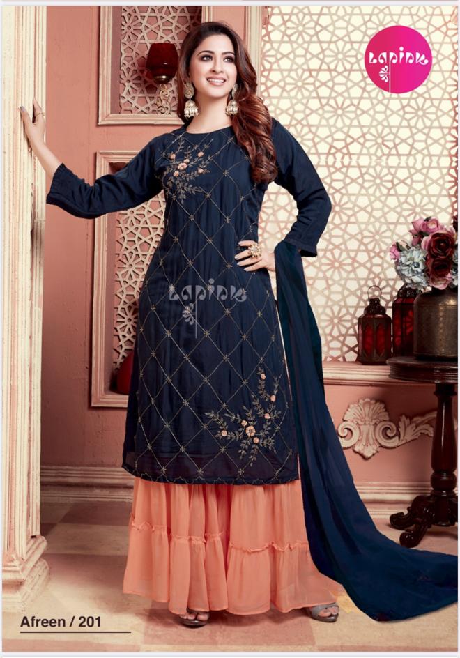 Lapink Afreen 2 Georgette fancy Festive Wear Latest Designer Ready Made Collection
