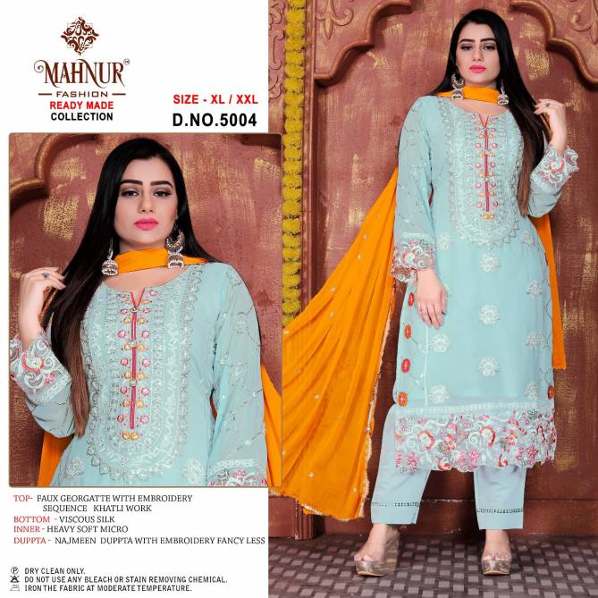 Mahnur 5004 Pakistani Readymade Suits Catalog
