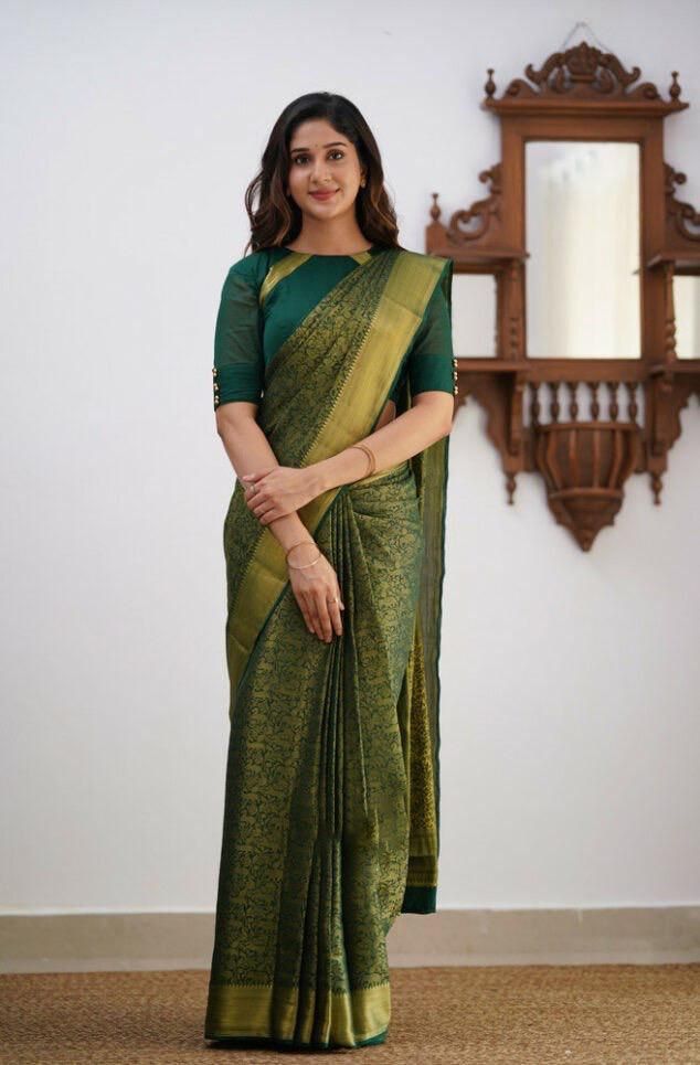 Aab Lichi Jacquard Silk Saree Catalog