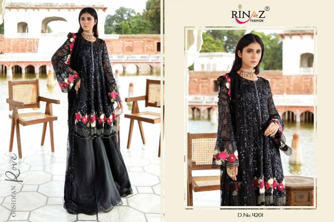 Rinaz Eleonora Faux Nx Designer Exclusive Collection Of Faux Georgette Heavy Worked Pakistani Suits
