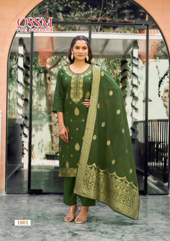 Mishti By Ossm Viscose Dola Silk Kurti With Bottom Dupatta Wholesale Price