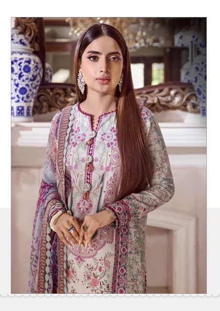 Madhav Riwaaz Vol 7 Lawn Cotton Karachi Dress Material Catalog
