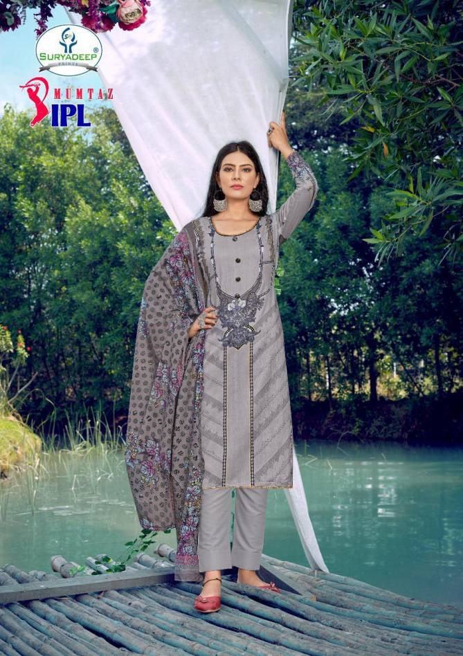 Ipl Mumtaz 3 Latest Fancy Designer Casual Wear Pure Cotton Printed Dress Material Collection
