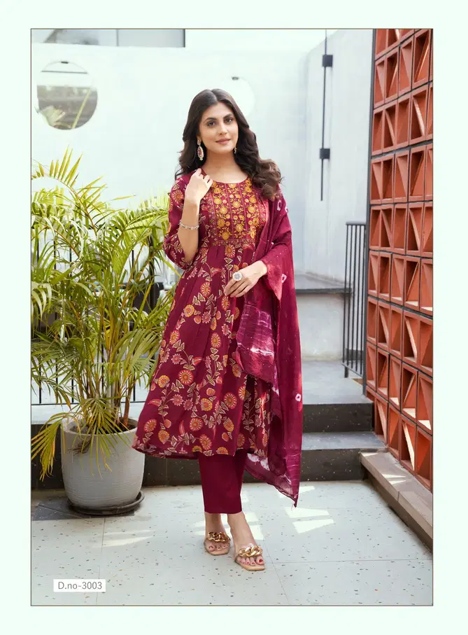 Morni Vol 3 By Kushals Naira Cut Kurti With Bottom Dupatta Orders In India