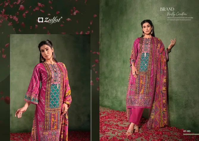 Raabta Vol 2 By Zulfat Jam Cotton Dress Material Wholesale Shop In Surat