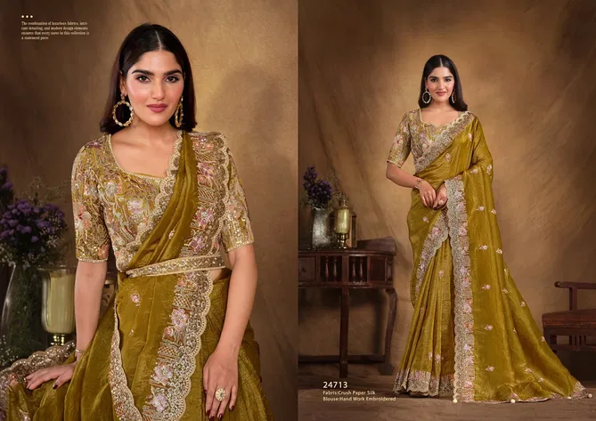 Tarini Mohmanthan Royal By Mahotsav Designer Party Wear Saree Suppliers In India