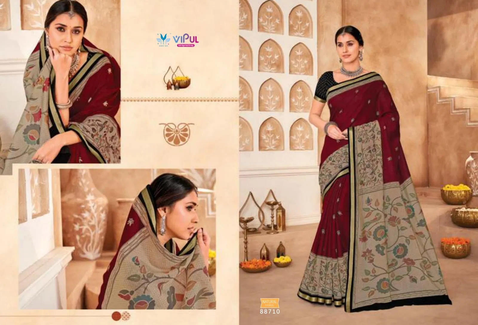 Monalisa By Vipul Fancy Daily Wear Saree Wholesale Price In Surat