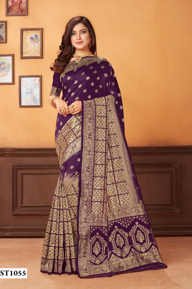 Zeeya Hit Color 6 Designer Wedding Wear Banarasi jacquard Sarees Collection