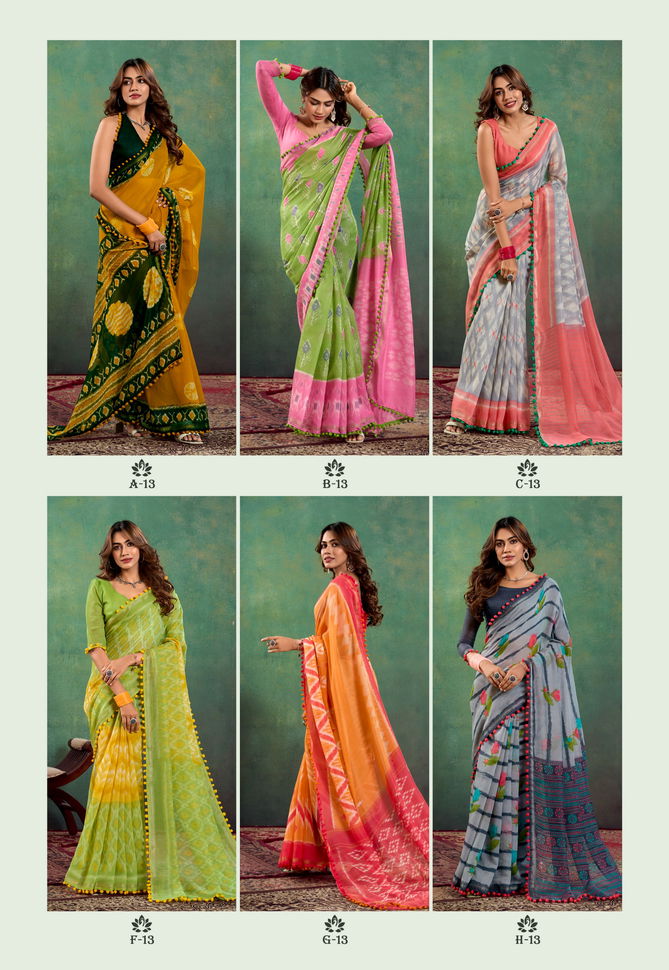 Pumpum 13 By Sr Mul Mul Cotton Daily Wear Saree Exporters In India