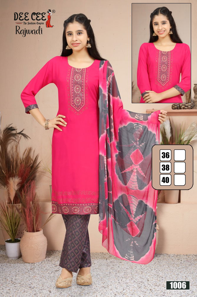 Rajwadi By Deecee Kids Girl Wear Kurti With Bottom Dupatta Exporters In India