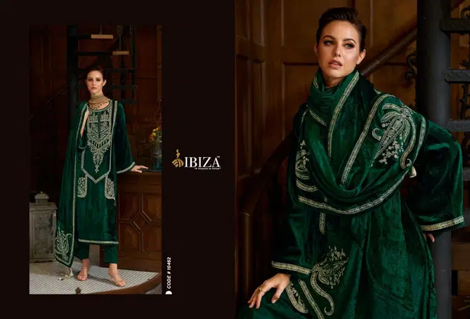 Rang Reza By Ibiza Velvet Embroidered Salwar Kameez Orders In India