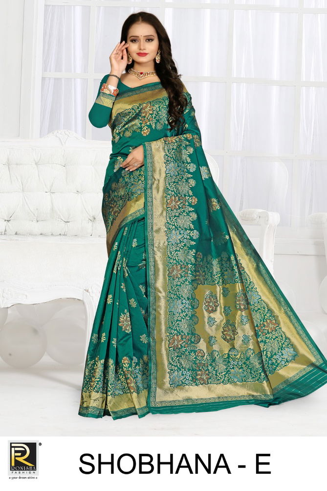 Ronisha Shobhana Latest Fancy Designer Silk Fancy Casual Festive Wear Saree Collection
