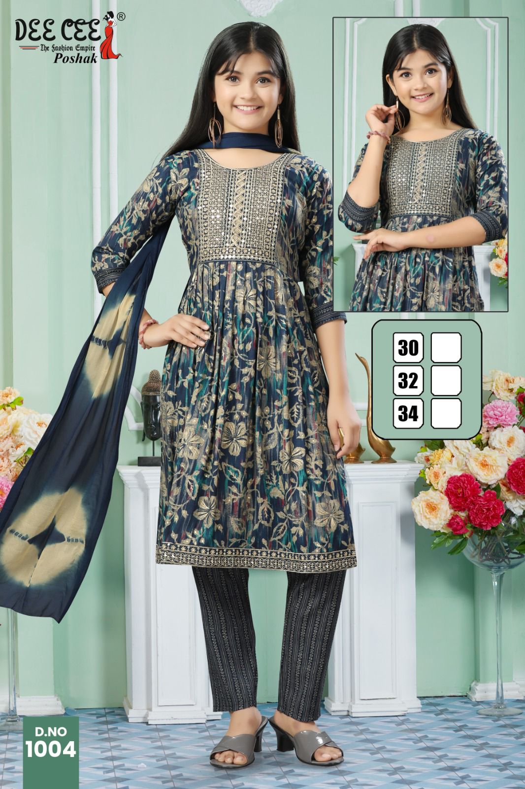 Poshak By Deecee Kids Girl Wear Kurti With Bottom Dupatta Wholesale In India