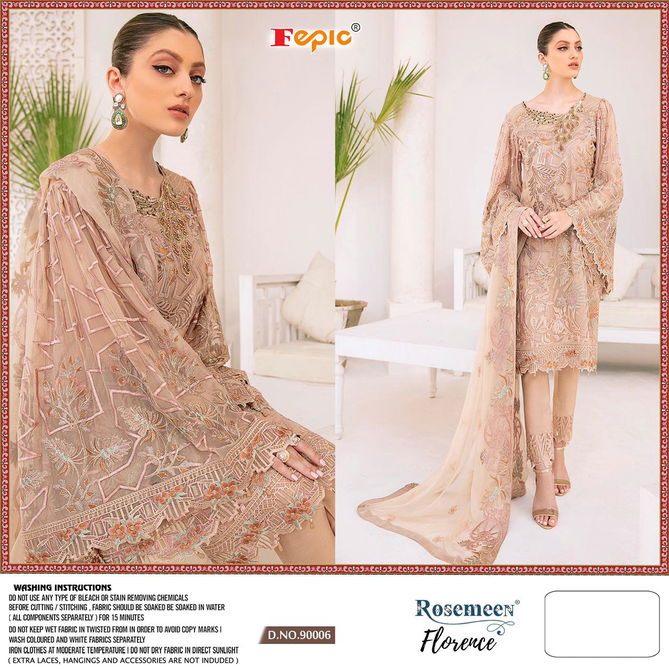 Fepic Rosemeen Florence Fancy Festive Wear Faux Georgette Pakistani Salwar Suits Collection