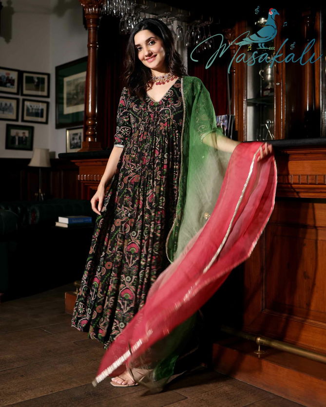 Masakali Vol 4 Flaired Printed Kurti With Bottom Dupatta Catalog
