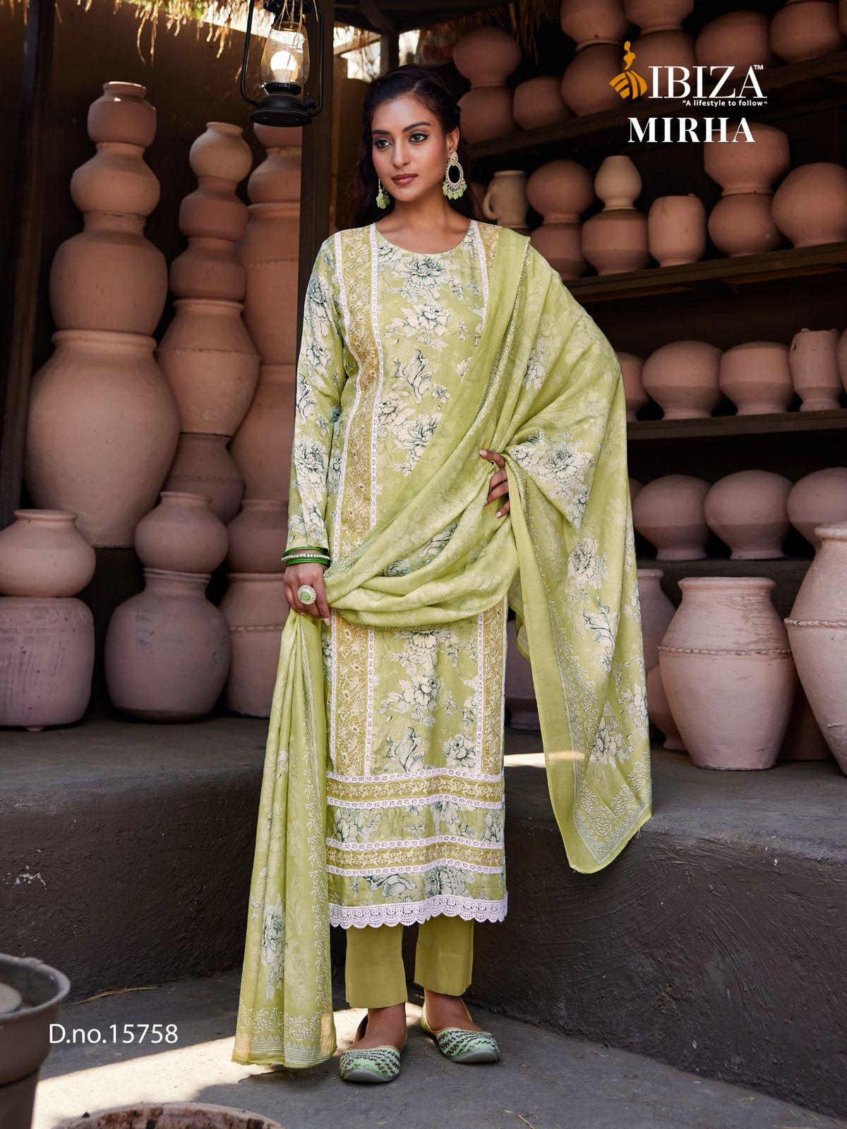 Mirha By Ibiza Muslin Printed Designer Salwar Kameez Exporters In India