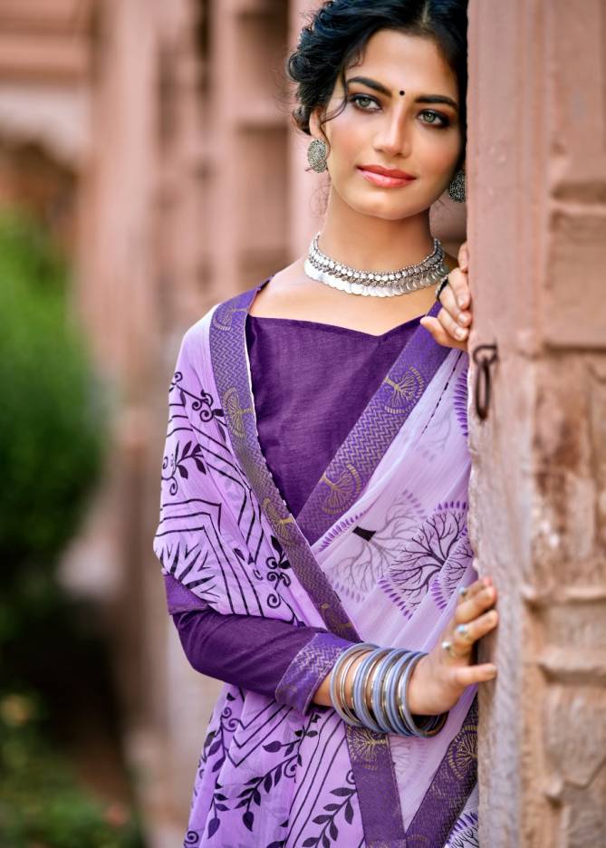 Kashvi Antara Chiffon Ethnic Wear Fancy Printed Designer Saree Collection
