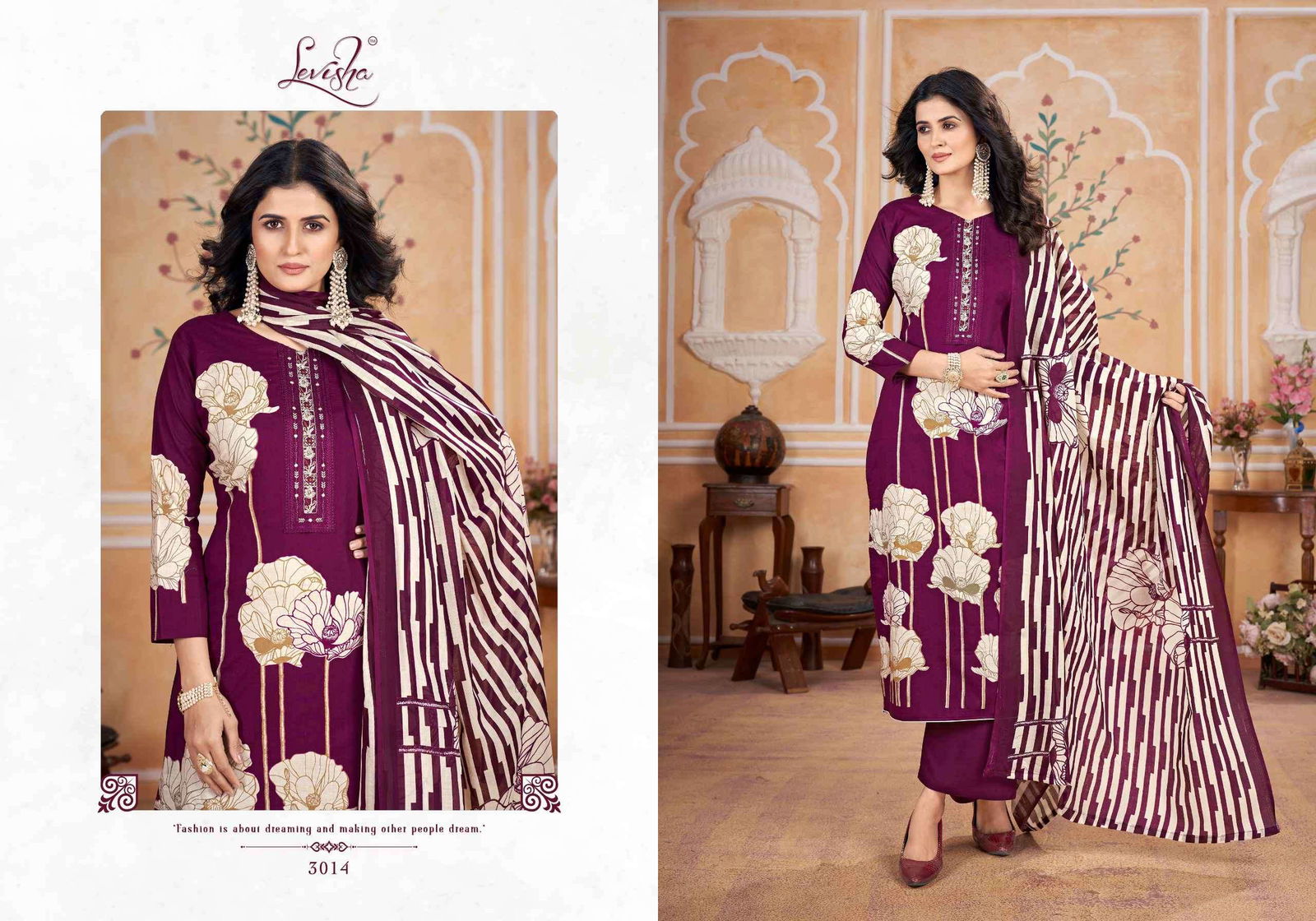 Dil Bagh Vol 1 By Levisha Cambric Cotton Printed Dress Material Orders In India