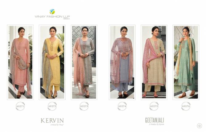 Vinay Kervin Geetanjali Fancy Exclusive Wear Heavy Designer Salwar Kameez Collection