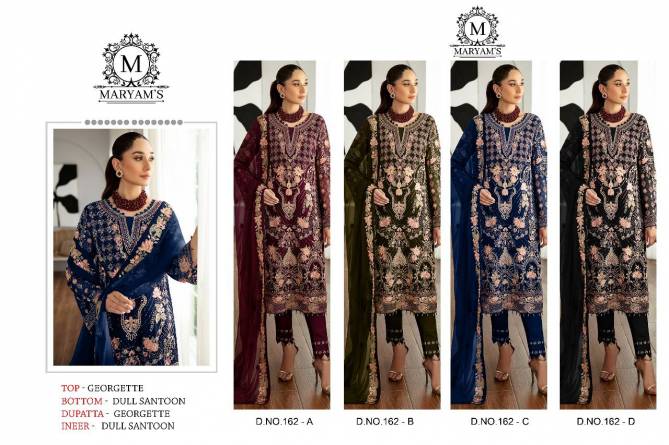 Maryams 162 A To D Georgette Pakistani Suits Suppliers In India