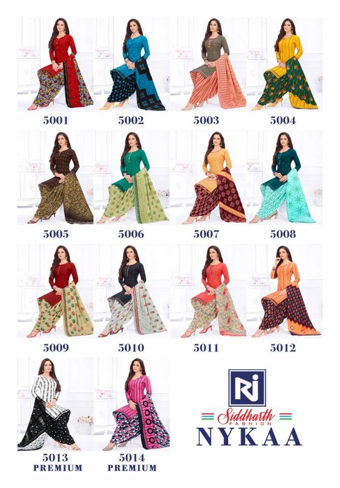 Siddharth Nykaa 5 Cotton Printed Regular Wear Ready Made Cotton Printed Dress Collection