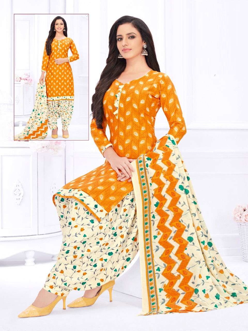 Avkash Rajvee Patiyala 2 Cotton Printed  Regular Wear Ready Made Dress Collection