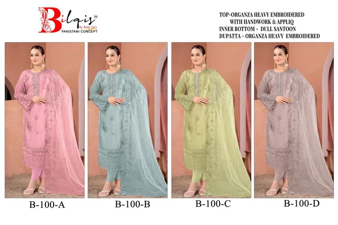 Bilqis B 100 A To D Pakistani Salwar suit Wholesale Market In Surat With Price