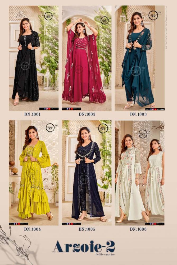 M & M Arzoie 2  Fancy Stylish Festive Wear Exclusive Designer Ready Made Collection