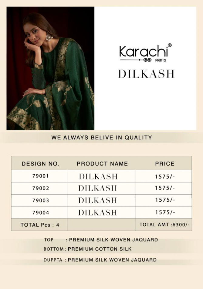 Dilkash Karachi Silk Wholesale Dress Material Wholesale Market In Surat