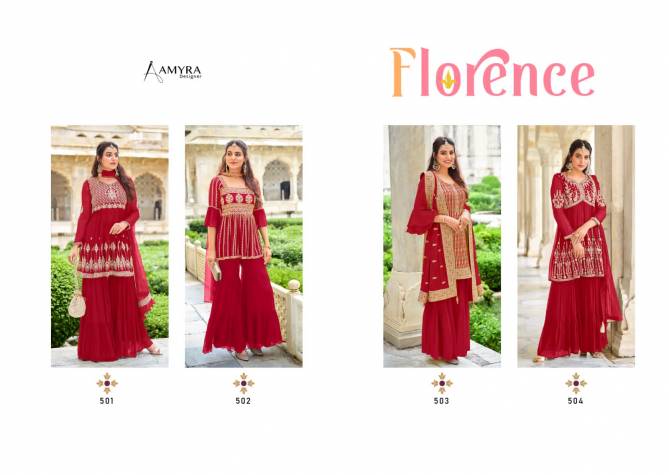 Amyra Florence 501 Karawa Chouth Special Fancy Festive Wear Designer Collection