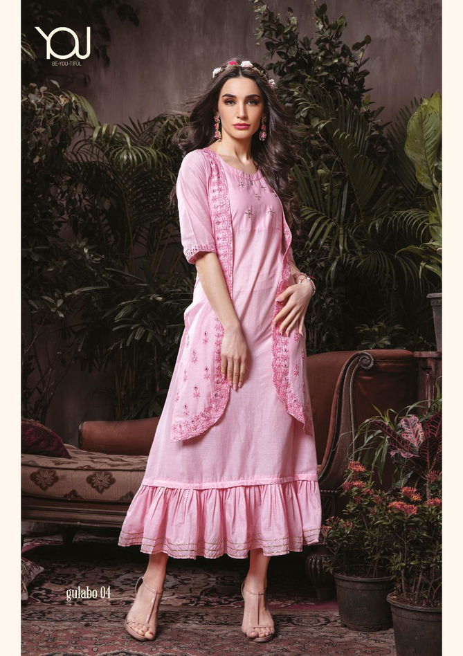 You Gulabo Latest Fancy Designer Festive Party Wear Heavy  Elegant Kurti Collection
